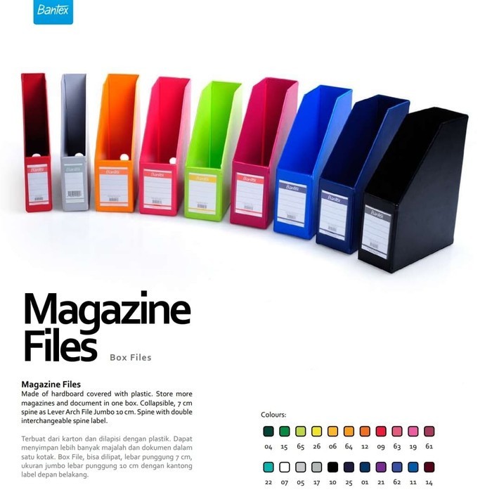 

Magazine File Bantex / Box File Bantex F4 Folio 100 mm 4011