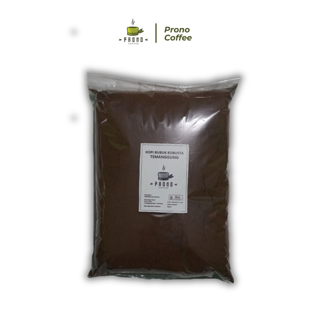 

KOPI BUBUK ROBUSTA TEMANGGUNG 1 KG (MURNI TANPA CAMPURAN APAPUN) TERMURAH - PRONO COFFEE
