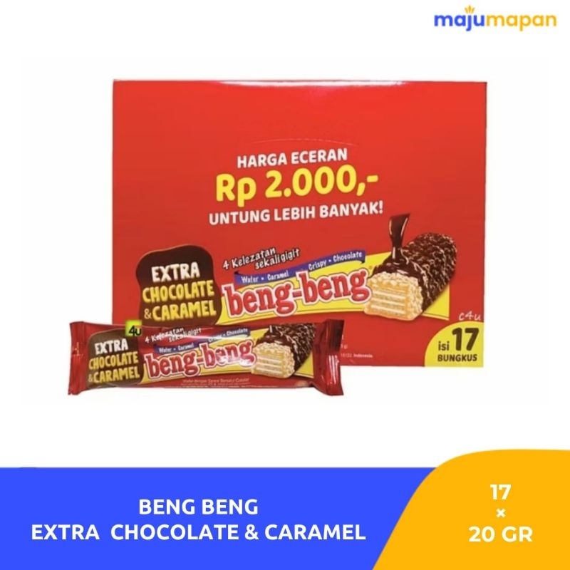 

Beng Beng Extra Chocolate & Caramel BOX Isi 17 pcs