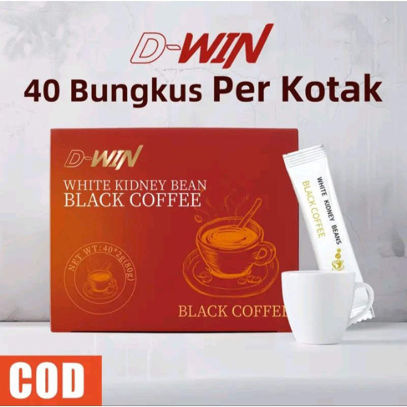 

DW kopi Hitam White Kidney Bean Black Coffee 40 pcs