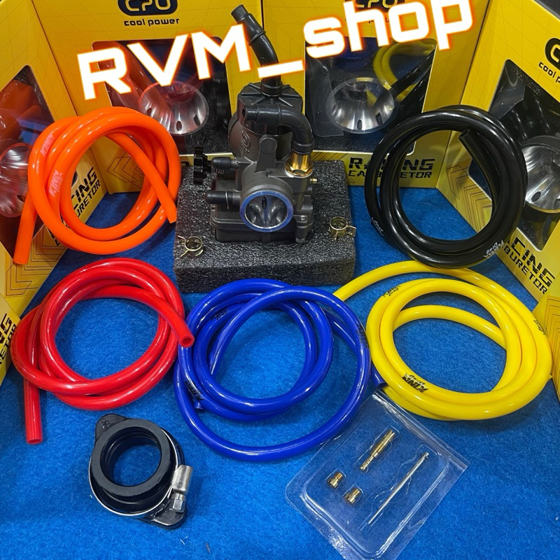 SET KARBU KARBURATOR RACING CPO ORIGINAL +SELANG RACING KINGDRAG THAILAND PWK/PE 32-30-28-26-24 RXKI