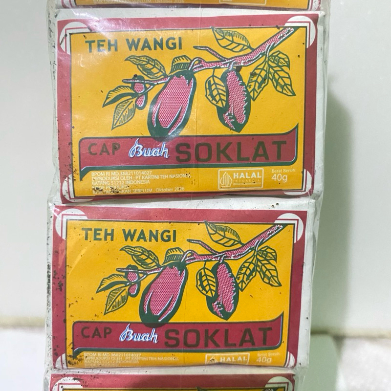 

TEH CAP BUAH SOKLAT ISI 10 pcs x 40gr | Teh Wangi Exp 2026