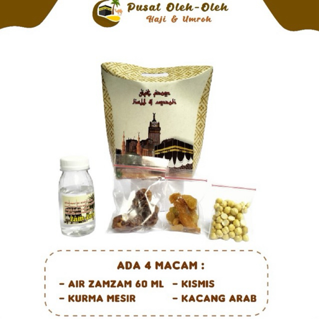 

Paket Oleh Oleh Haji dan Umroh Lengkap sma air zam-zam + Coklat Turkey + tasbih kayu 33