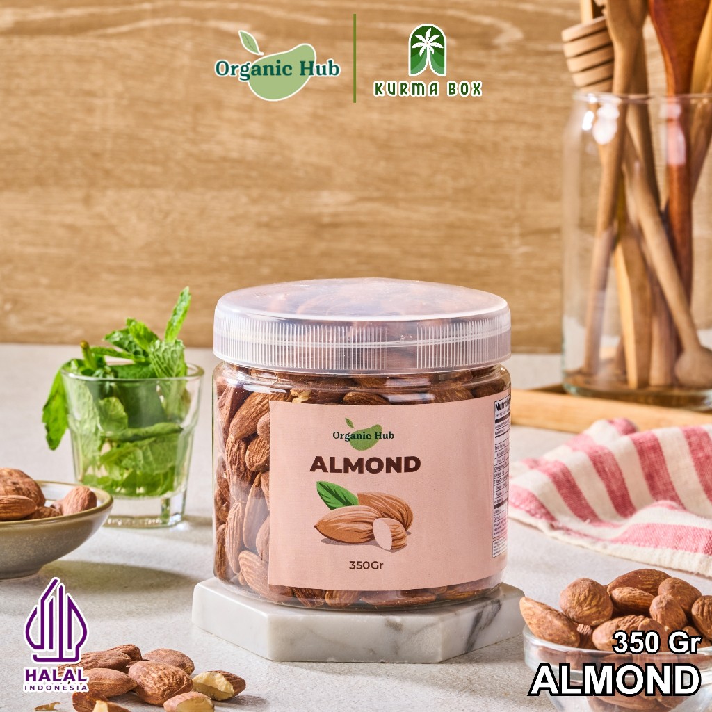 

Organic Hub Kacang Almond Panggang Roasted 350 gr
