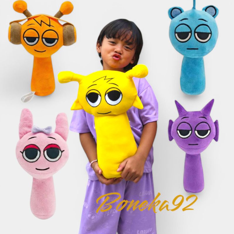 Boneka sprunki horor lucu ukuran .L //Boneka karakter sprunki horor