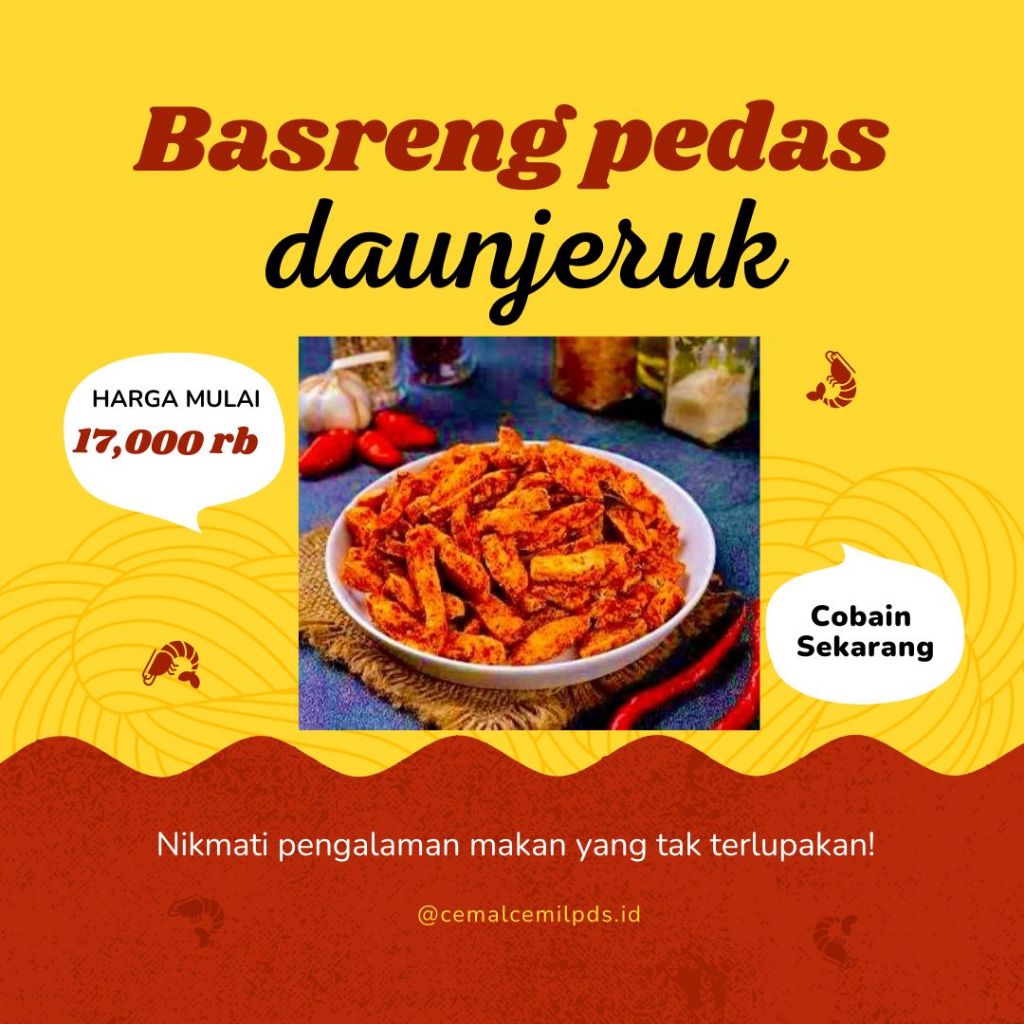 

Basreng Pedas daun jeruk 500gram / bakso goreng renyah pedas