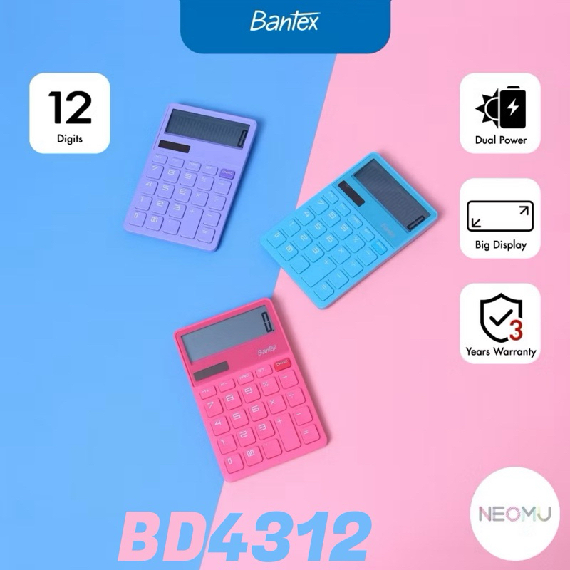 

Kalkulator BANTEX BD4312 NEOMU | 12 Digit | Big Display