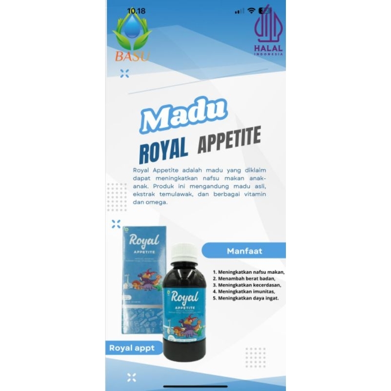 

Madu Royal Appetite