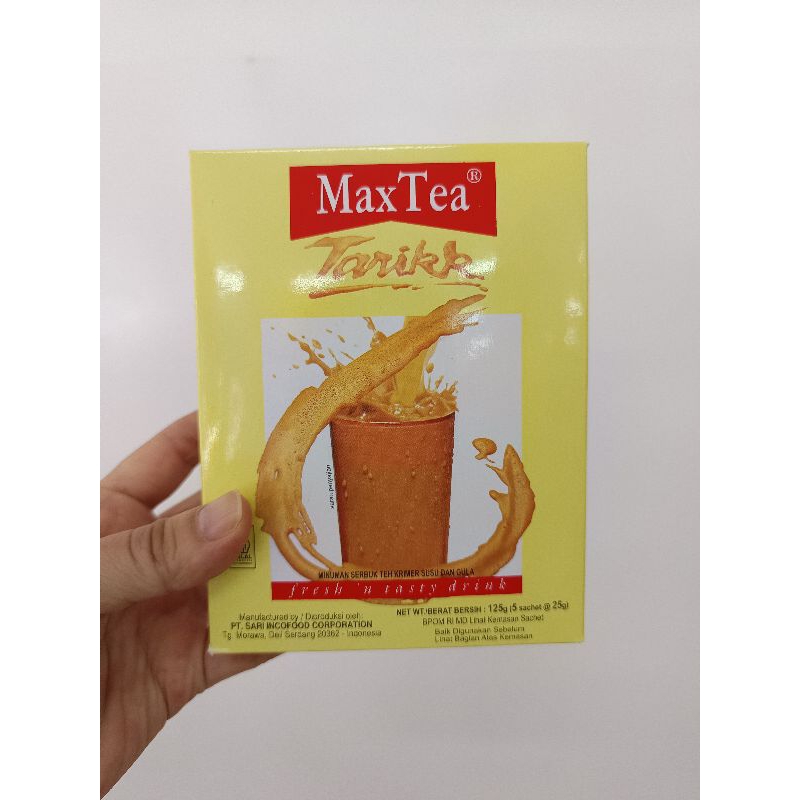 

MAX TEA TEH TARIK BOX 125 GR (isi 5 sachets x 25 gr)