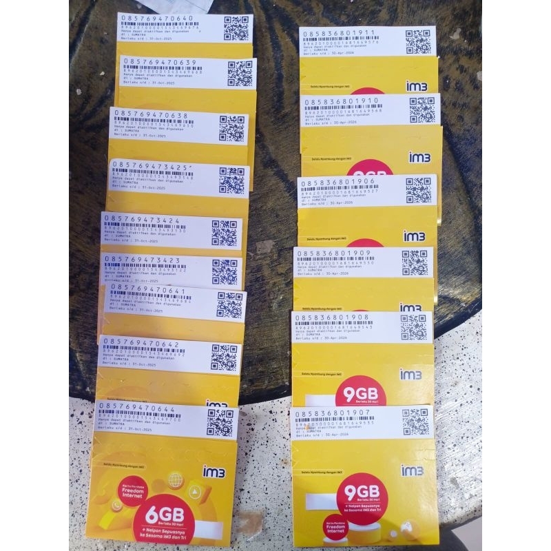kartu internet 9GB INDOSAT IM3