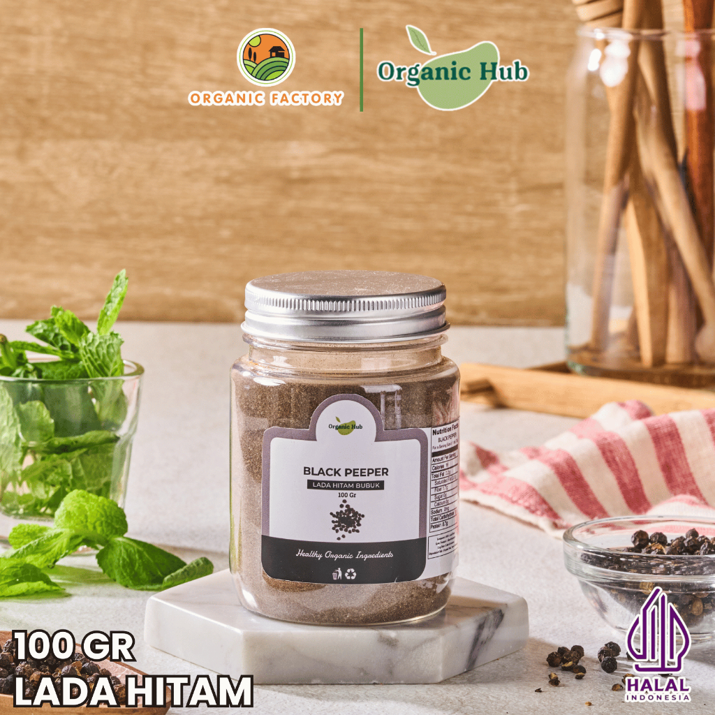 

Organic Hub Lada Hitam Bumbu Dapur Nusantara Premium Quality Black Pepper Spices 100 gr