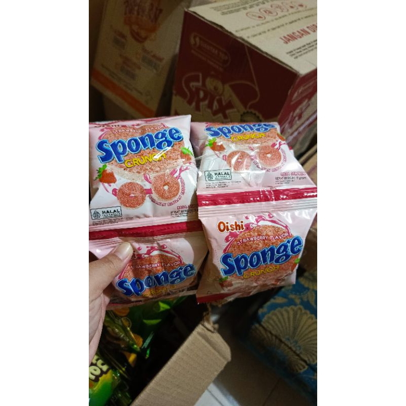 

sponge oishi strawberry