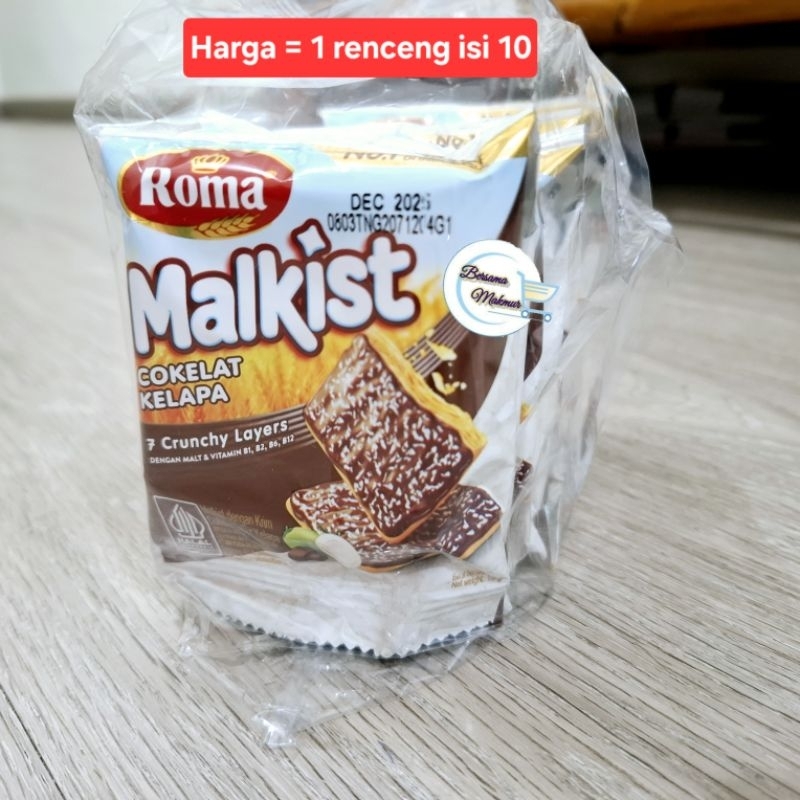 

Roma Malkist Cokelat Kelapa renceng