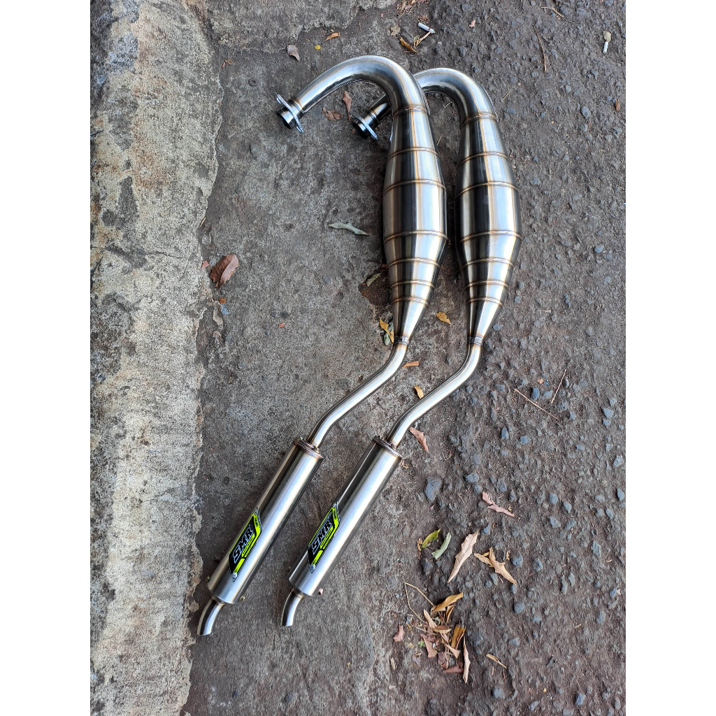 Knalpot SMR Ninja RR Cobra Stainless - Leher Plepet