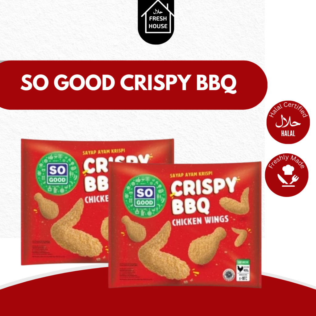 

SO GOOD CRISPY BBQ CHICKEN WINGS 400GR