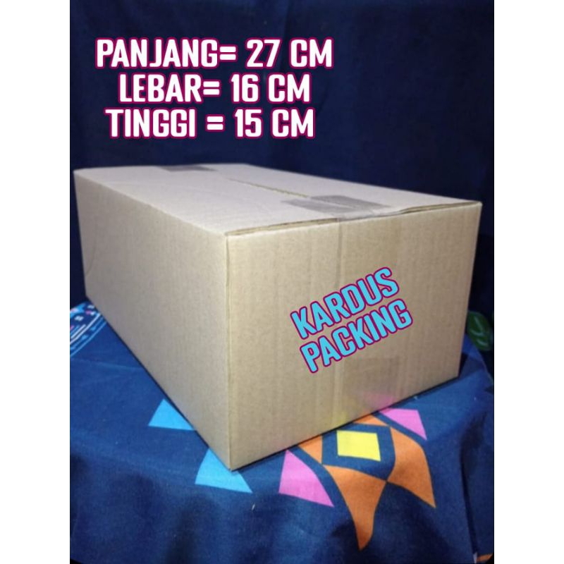 

kardus polos UK 27x16x15 kardus packing kardus besar