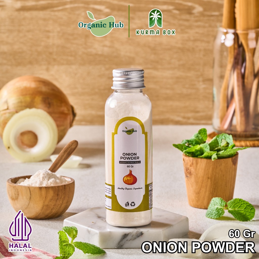 

Organic Hub Onion Powder Bumbu Masakan Dapur 100% Bawang Bombay Bubuk Masak 60 gr