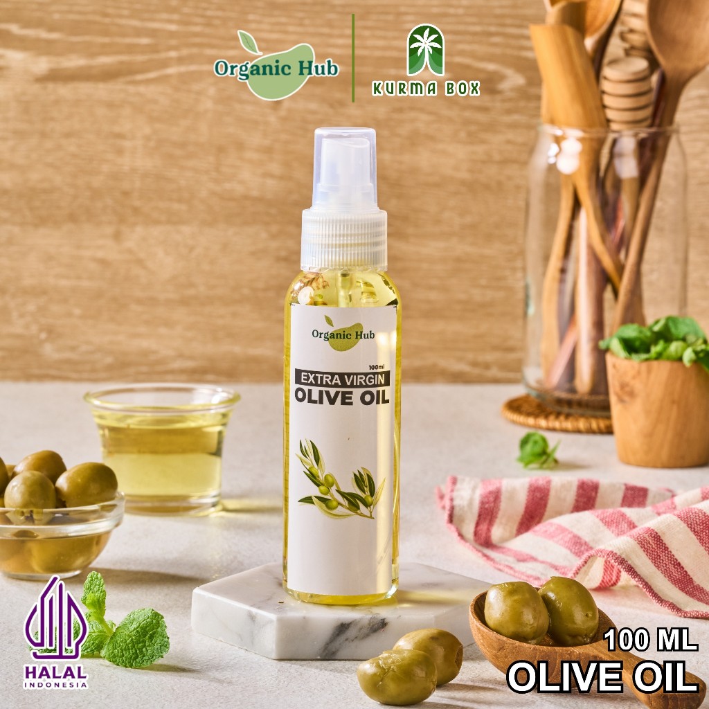 

Organic Hub Minyak Zaitun Premium Quality 100% Murni EVOO Ekstra Virgin Olive Oil 100 ml