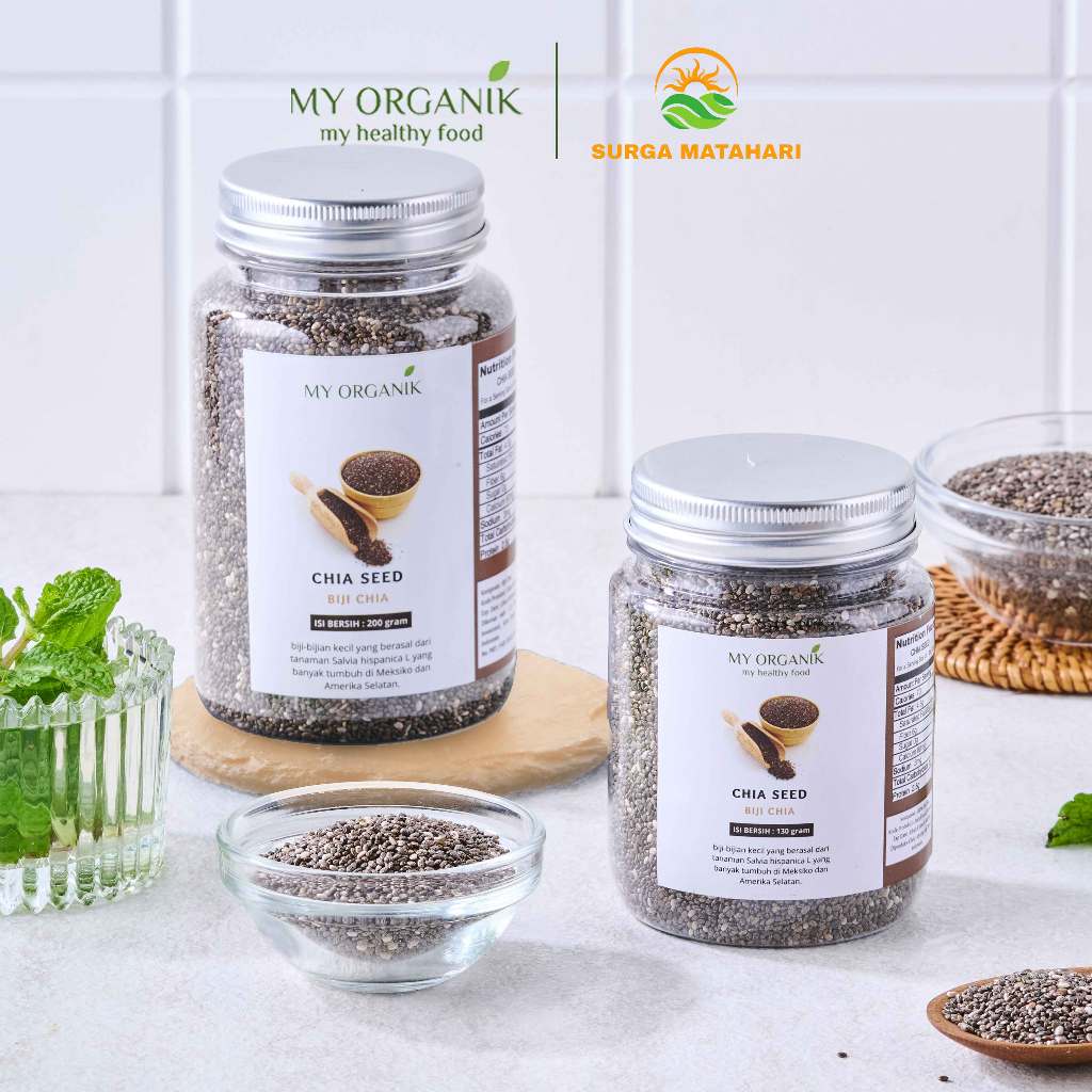 

My Organik Chia Seeds Hitam Organik asli tanpa campuran dan pengawet Original 100% Murni non GMO