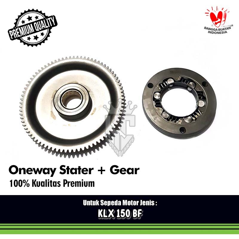 Rumah Gear Stater Besar One Way Komplit Kawasaki KLX150 KLX 150 BF D Tracker