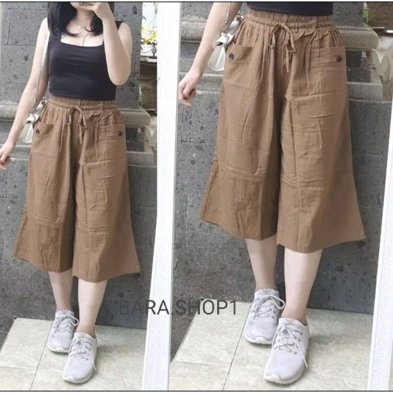 CELANA SANTAI 7/8 WANITA /CELANA KULOT SANTAI SEHARI HARI /CELANA KULOT NYAMAN /REKOMENDASI CELANA N