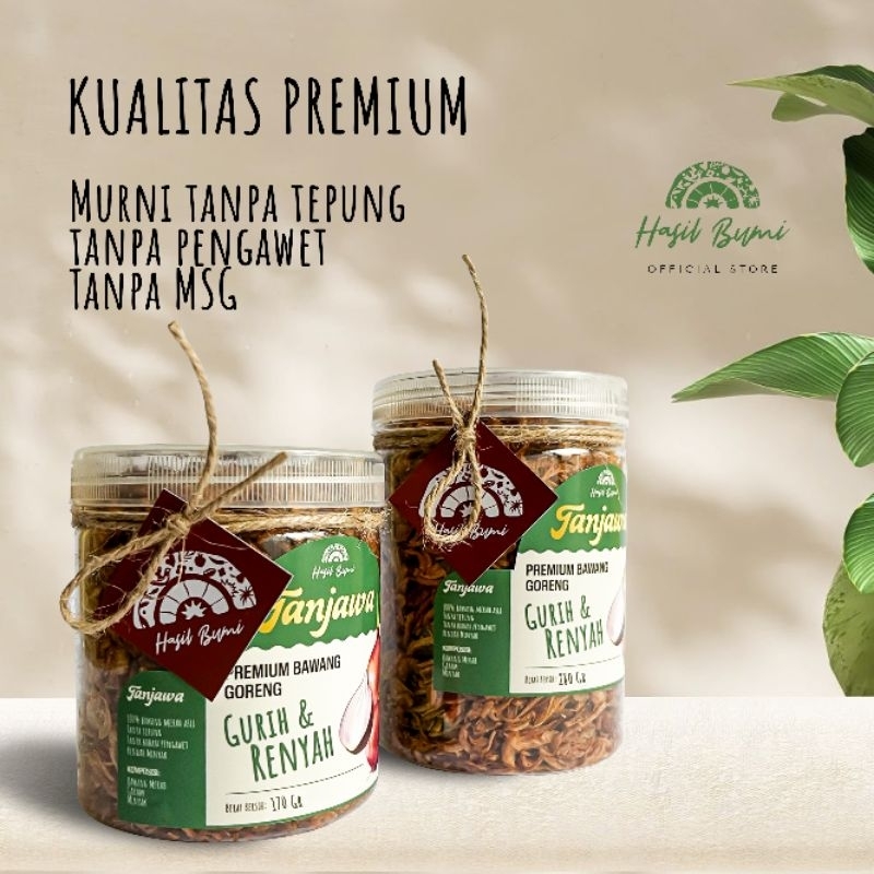 

Bawang Merah Goreng Premium Grade A Tanpa Tepung Tanpa Pengawet 100 Kriuk Alami Gurih Kualitas Premium Tanjawa Bawang Goreng by Hasil Bumi