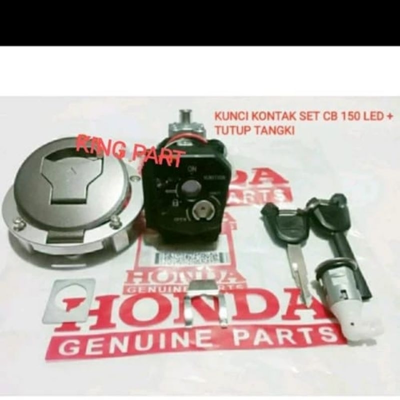 KUNCI KONTAK ASSY KEY SET CB150 R NEW LED STREETFIRE+TUTUP TANGKI ORI