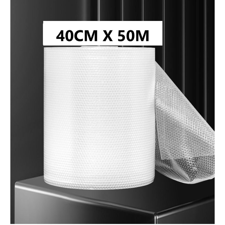 

Aimipacking BubbleWrap Roll 40CmX50M - Bubble Wrap Pembungkus Tebal Dan Padat Hitam dan Bening