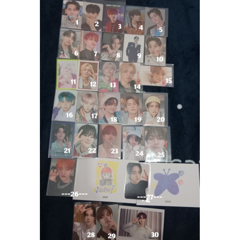 [READY STOCK] PHOTOCARD TREASURE OFFICIAL PC ONGREDIENTS WONDERWALL TRACE HELLO POB REBOOT ALBUM WEL