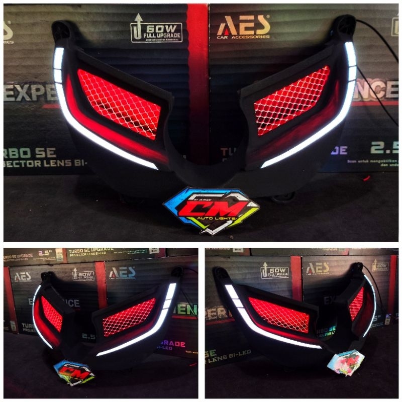LAMPU ALIS DRL LAZY EYES BILED NMAX NEW 2020-2024 ARKILIK RAPI ALIS NMAX NEW FRAME ALIS LAZY BILED N