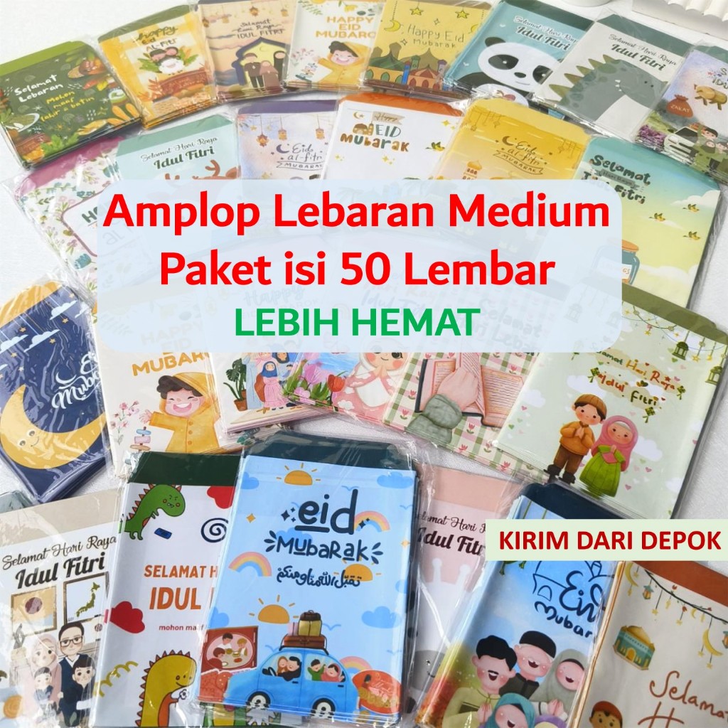 

Amplop Lebaran Medium isi 50 lembar gambar lucu