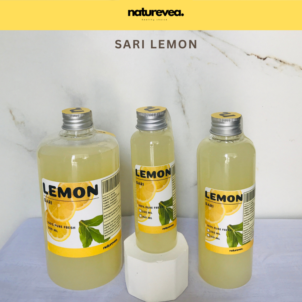 

SARI LEMON 100% MURNI Detoksifikasi Racun Alami Menurunkan Kolesterol 100ml 250ml 500ml