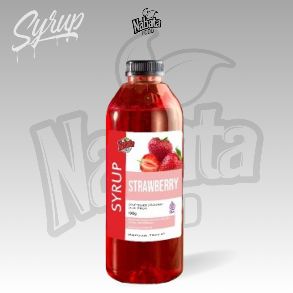 

Nabata Drink Syrup Strawberry 1000 Ml - Sirup Rasa Stroberi 1 Liter