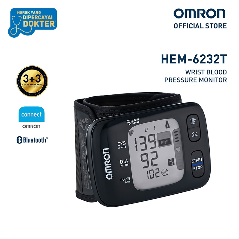Omron Connected Tensimeter Digital Pergelangan Tangan HEM-6232T
