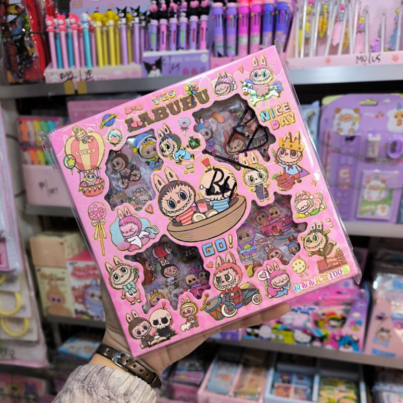 

stiker labubu isi 100