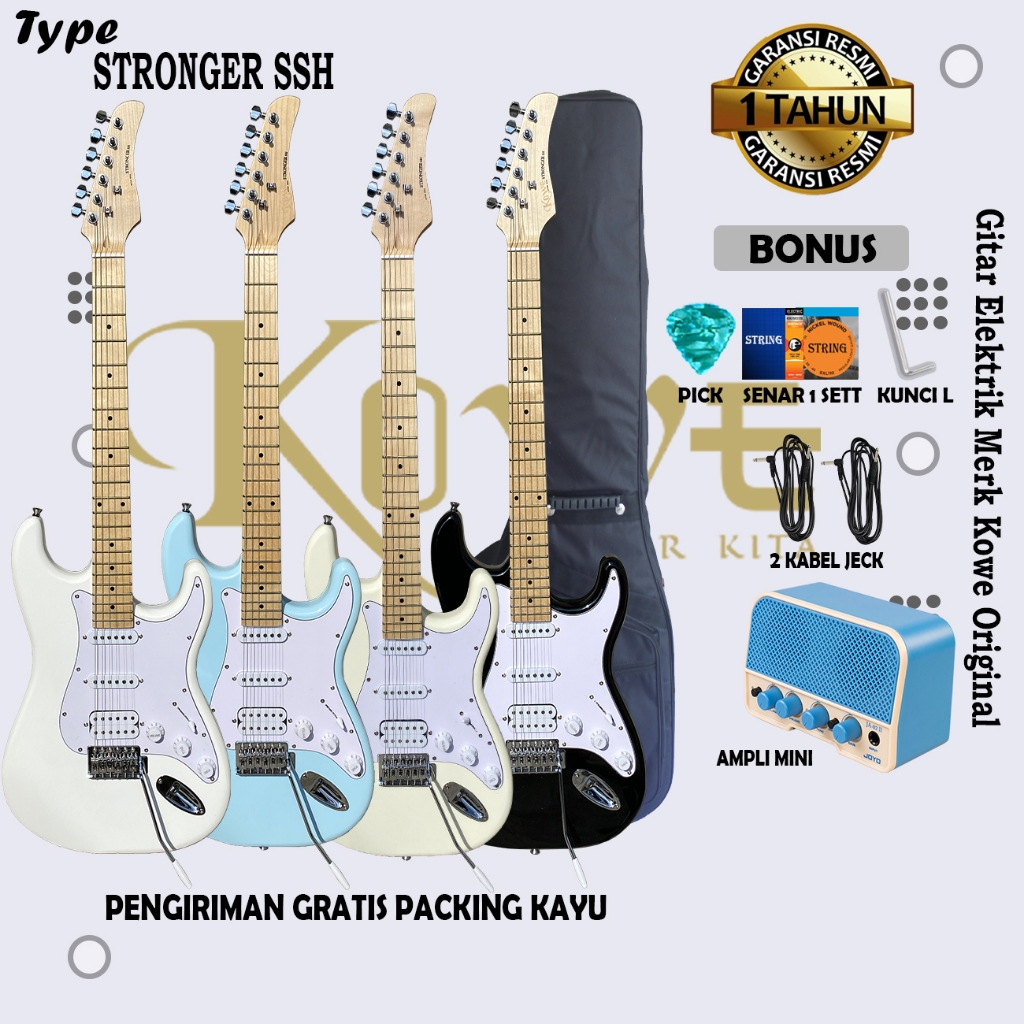Kowe Gitar Original Elektrik KOWE Seri Stronger (SSH)
