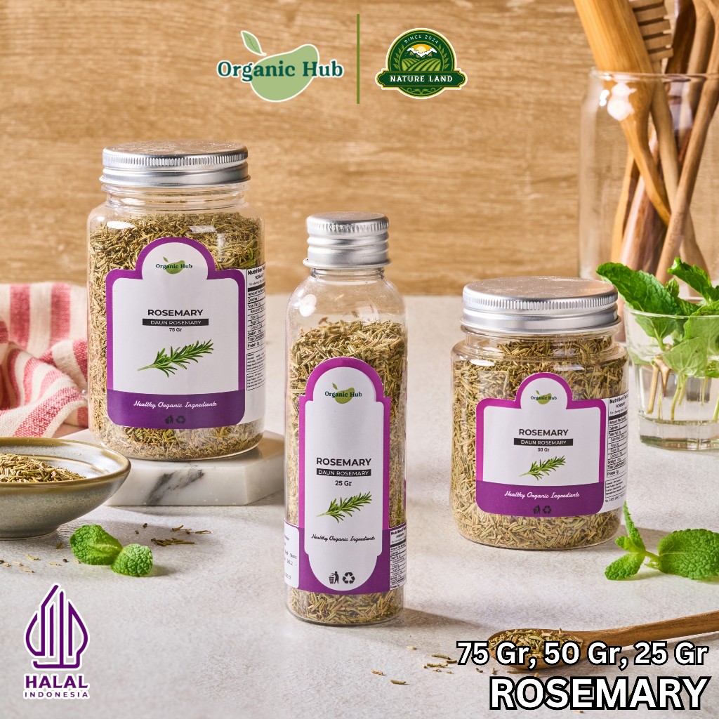 

Organic Hub Daun Rosemary Kering Kualitas Premium 100% Murni 50 gr