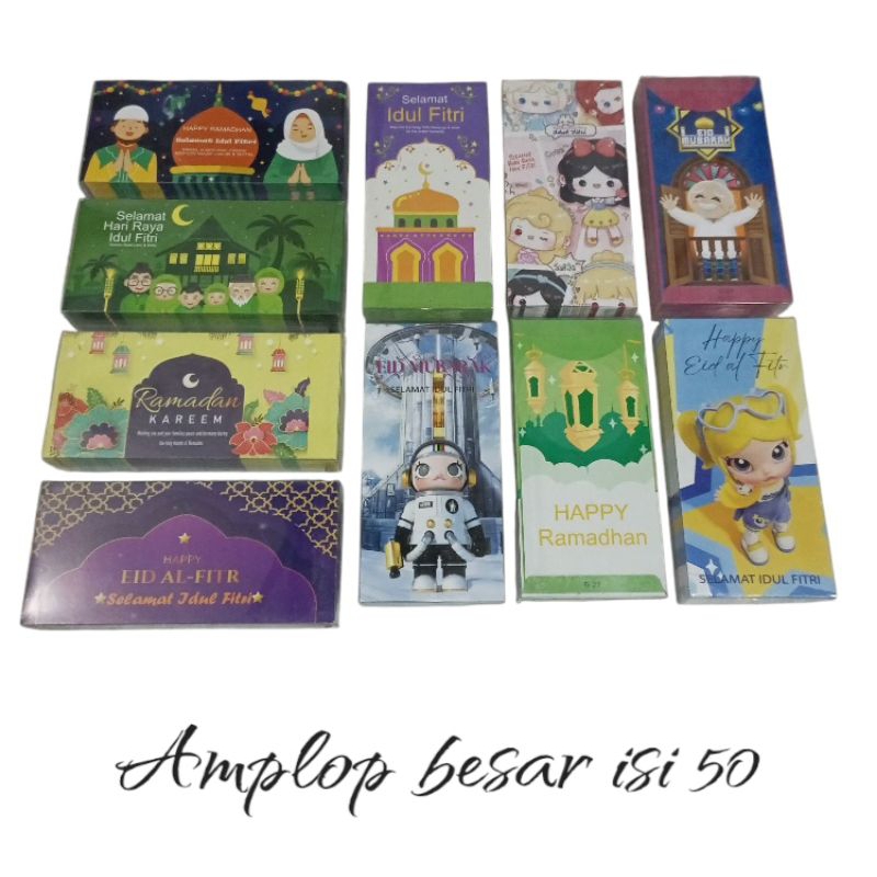 

Amplop Ampau lebaran ukuran besar isi 50 pcs