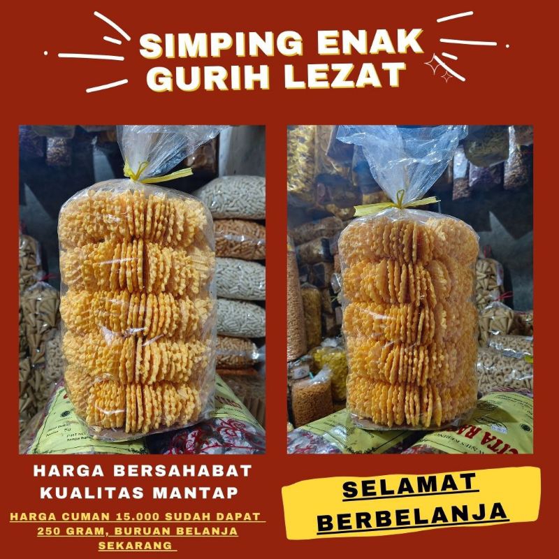 

Simping Enak Gurih 250 Gram, Snack Food (Cemilan Enak) Untuk Dirumah