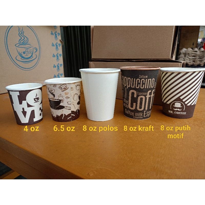 paper cup 4 oz, 6.5 oz, 8 oz