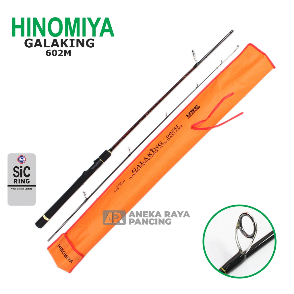 JORAN HINOMIYA GALAKING 180 / Joran Galatama Hinomiya Terbaru / Joran Spinning Carbon Solid