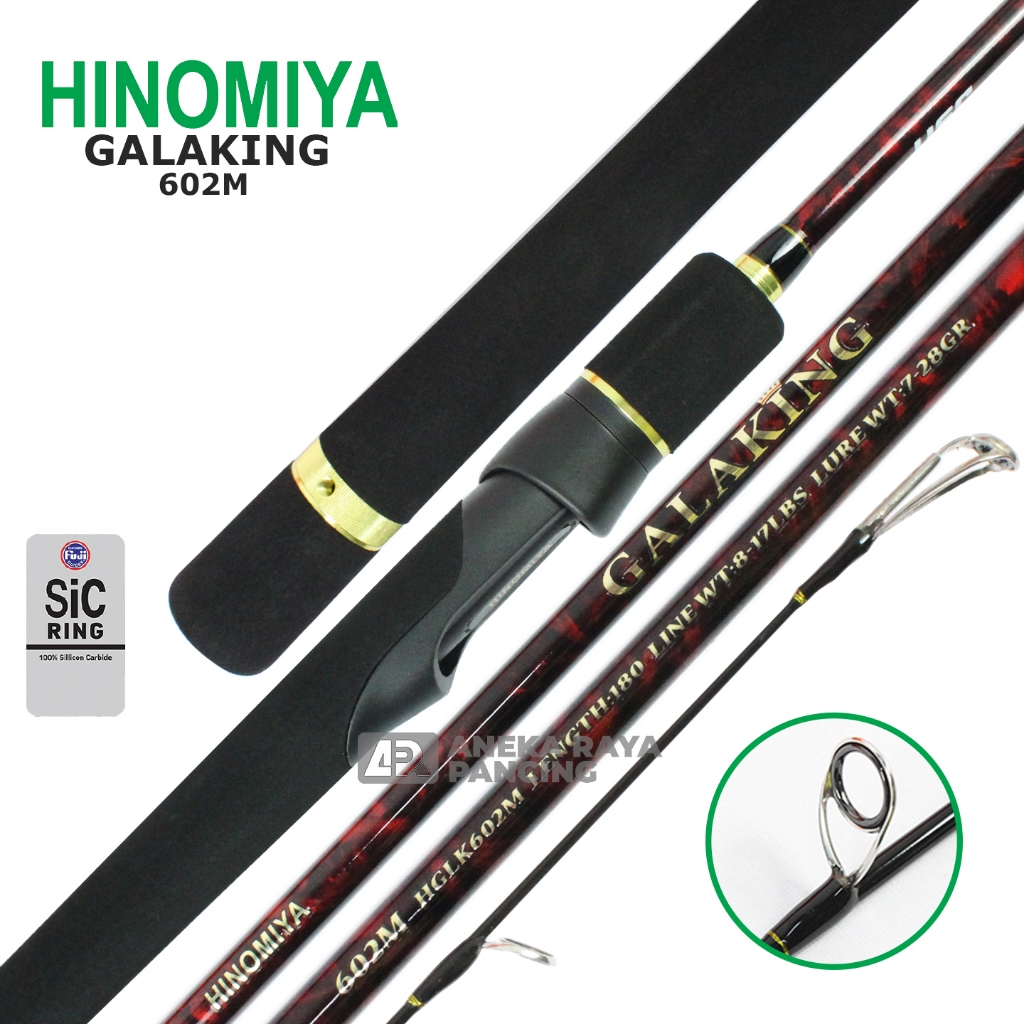 JORAN HINOMIYA GALAKING 180 / Joran Galatama Hinomiya Terbaru / Joran Spinning Carbon Solid