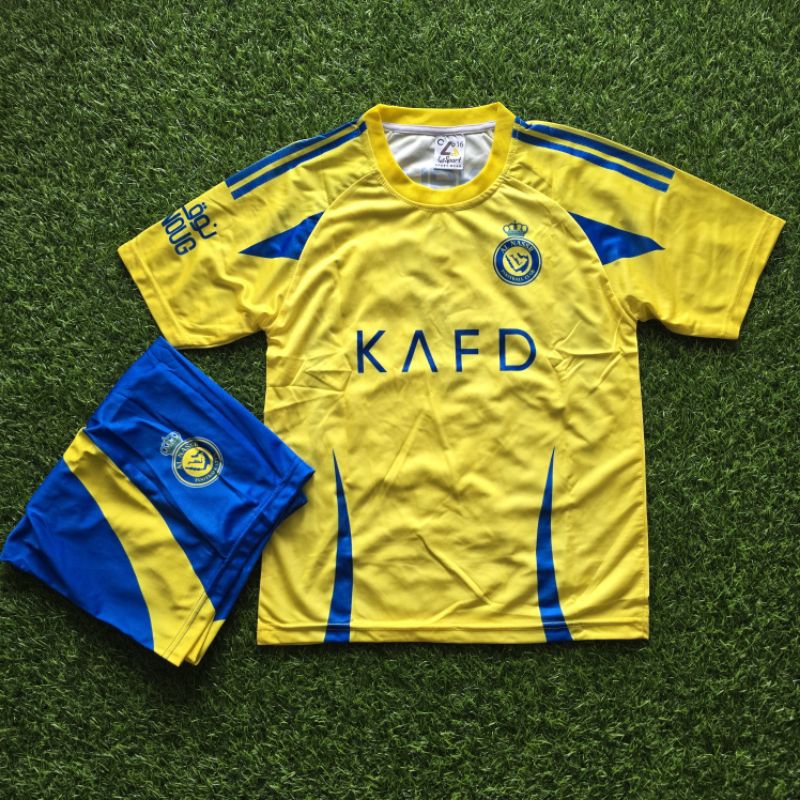 NEW JERSEY BOLA ANAK ANAK AL NASR HOME Jersey BOLA ANAK RONALDO AL NASR TERBARU