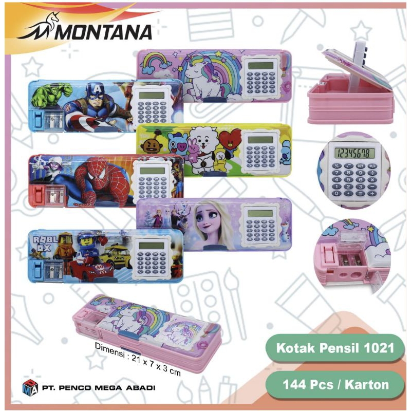 

Tempat Pensil 1021 Karakter Anak+Kalkulator/UK 21.5X7X2.5CM