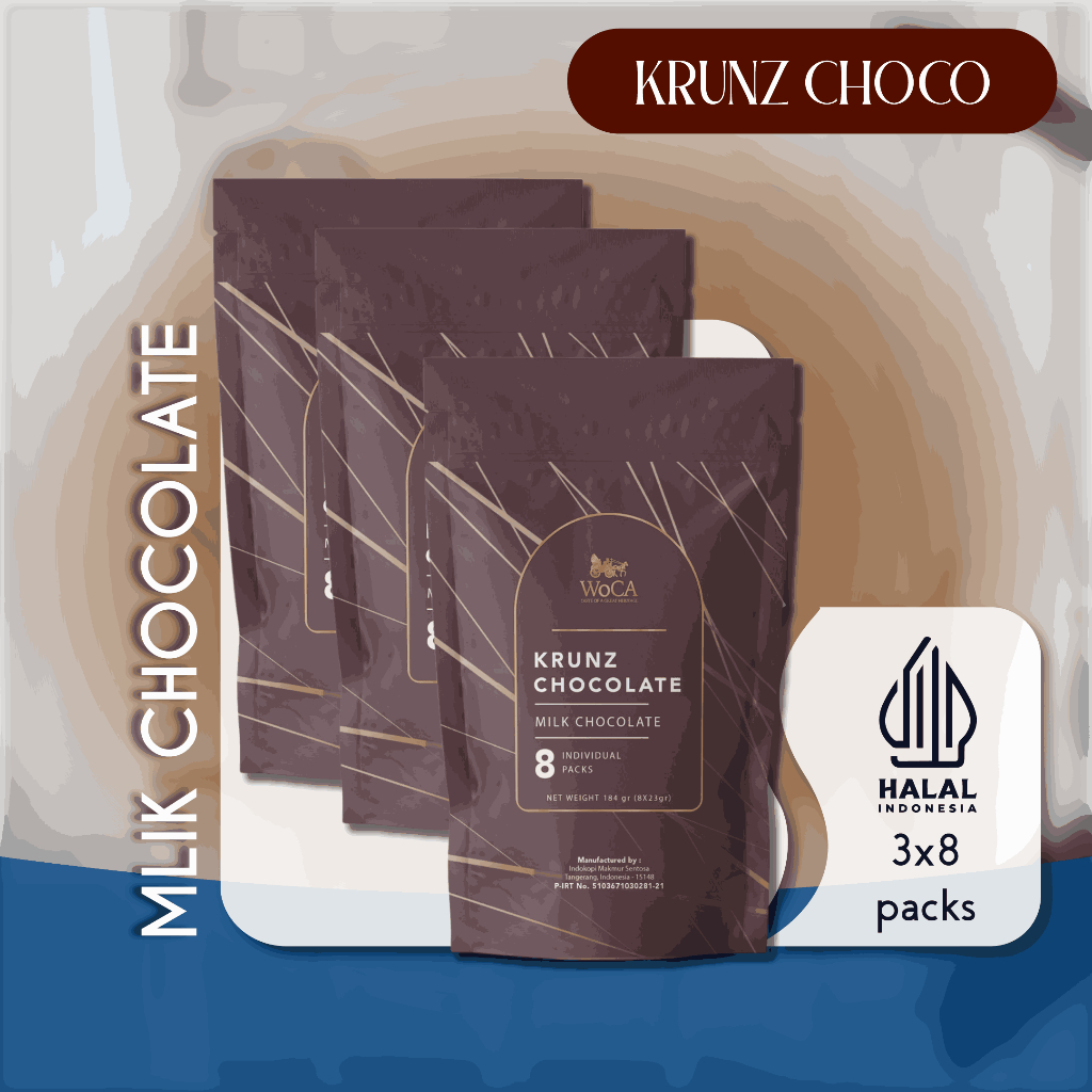 

WoCA Krunz Chocolate Milk 3 x 8 individual packs
