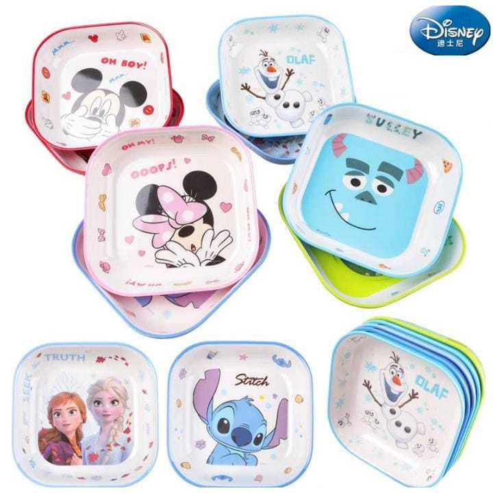 Piring Melamin Kotak Persegi Piring Melamine Anak Dewasa Karakter Disney Marvel