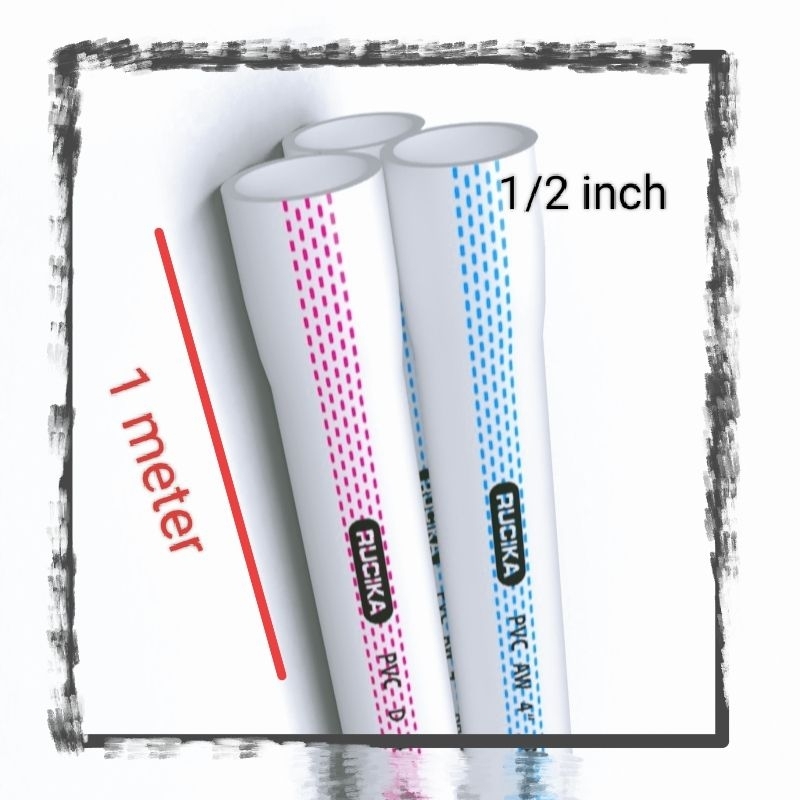 pipa air rucika 1/2 inch 1 meter