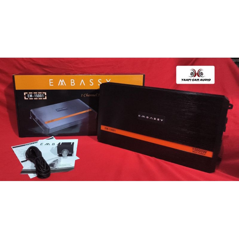 Monoblock Embassy EM-1500.1- Yaafi car audio