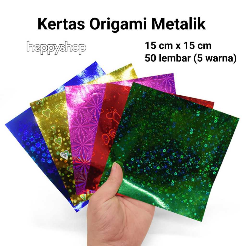 

Kertas Origami Metalik , Kertas Lipat Metalik