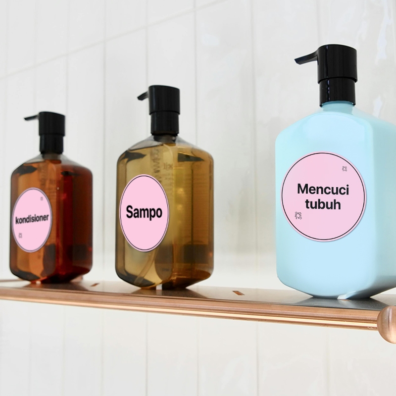 

HJK Oneprint stiker label termal warna bentuk hati persegi bulat 5050mm 7575mm, label termal